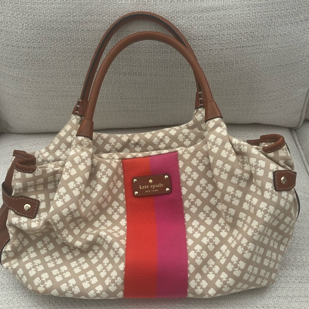 Kate Spade Beige and Pink Women's Bag